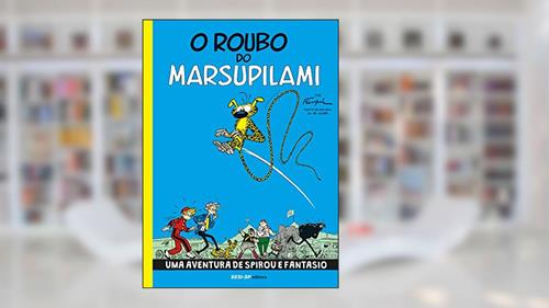 Capa de O Roubo do Marsupilami, do autor André Franquin