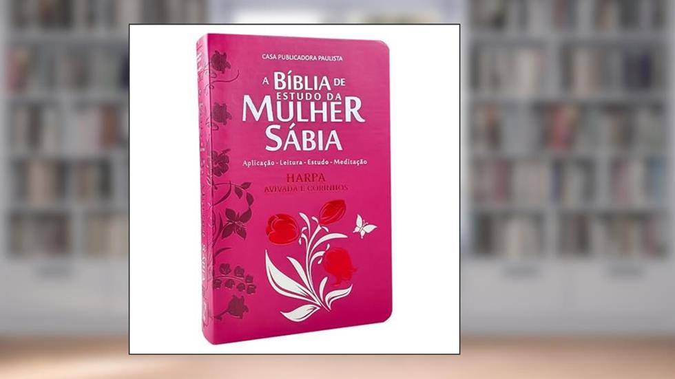 Bíblia da mulher sábia com harpa - tulipa pink, do autor CPP Editora