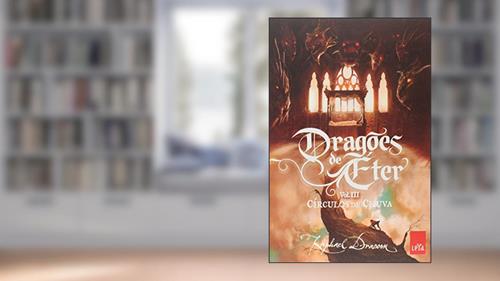 Capa de Círculos de Chuva - Coleção Dragões de Éter. Volume 3, do autor Raphael Dracon