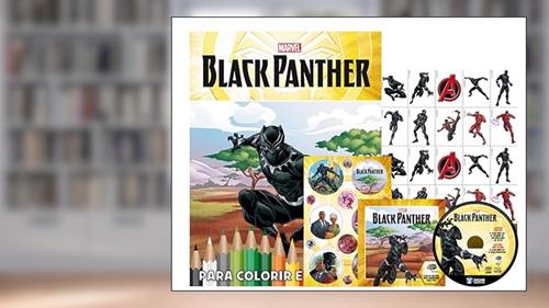 Capa de Kit 5 em 1 com DVD Marvel - Black Panter, do autor Bicho Esperto