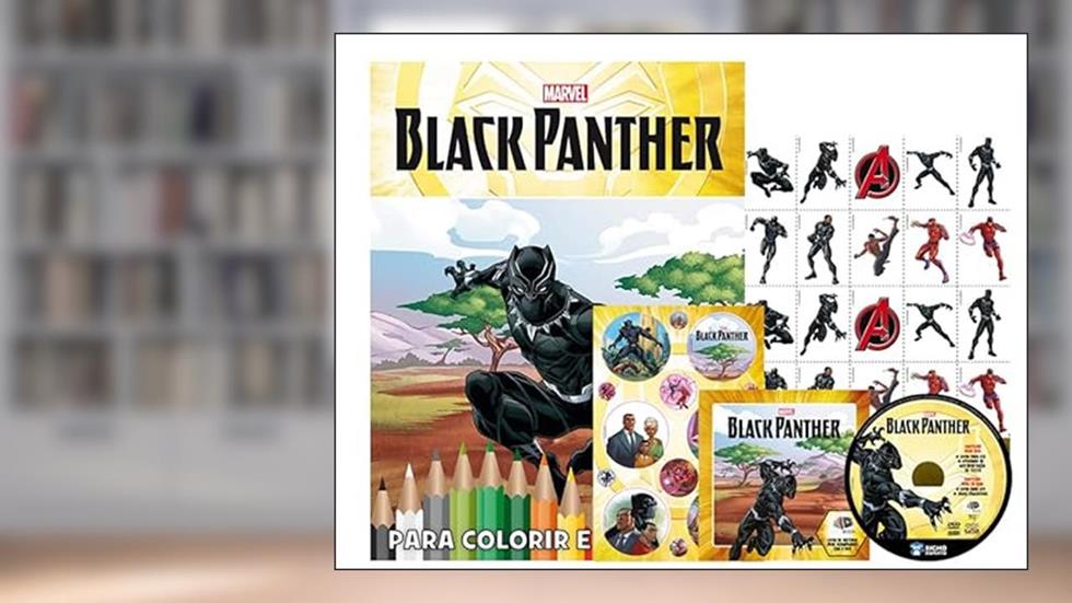 Kit 5 em 1 com DVD Marvel - Black Panter, do autor Bicho Esperto