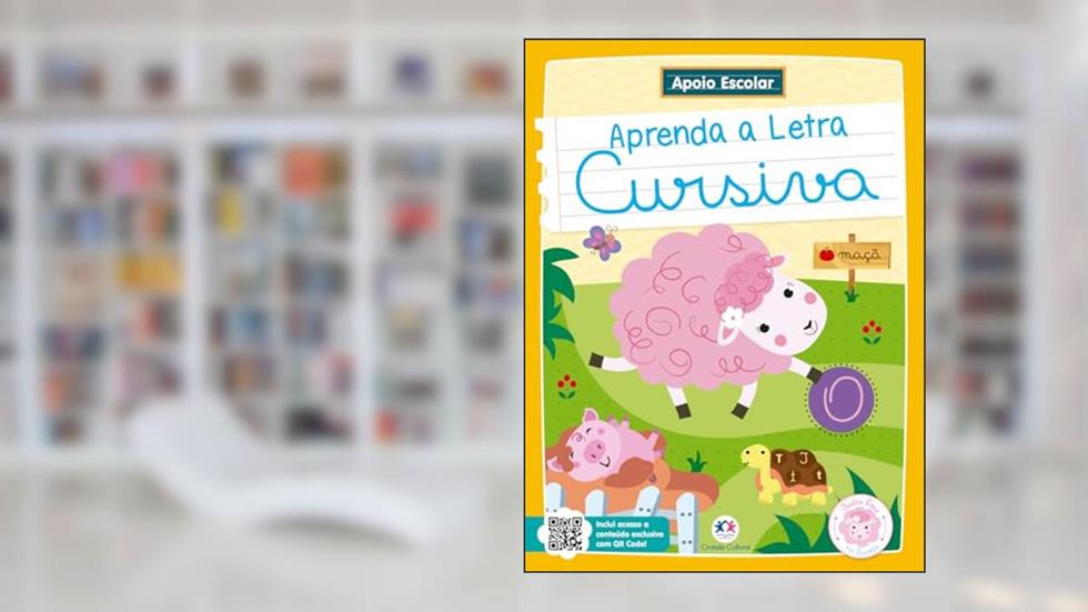 Apoio Escolar - Aprenda a letra cursiva: Ovelha Rosa na Escola, do autor Kátia Pecand