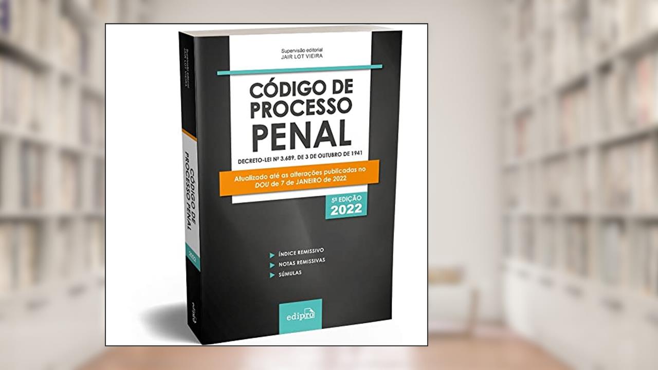 Código de Processo Penal 2022: mini, do autor Jair Lot Vieira