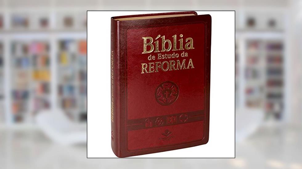 Bíblia de Estudo da Reforma com índice - Capa vinho: Almeida Revista e Atualizada (ARA), do autor Sociedade Bíblica do Brasil