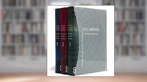 Capa de História da Arte Italiana - 3 Volumes, do autor Giulio Carlo Argan