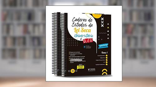 Capa de Caderno de Estudos da Lei Seca - Universitário e Oab - 3ª Edição (2021), do autor Vários Autores