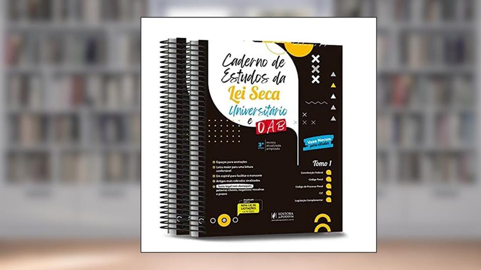 Caderno de Estudos da Lei Seca - Universitário e Oab - 3ª Edição (2021), do autor Vários Autores