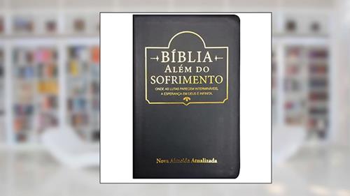 Capa de Bíblia Além Do Sofrimento, Preta, do autor Joni Eareckson Tada
