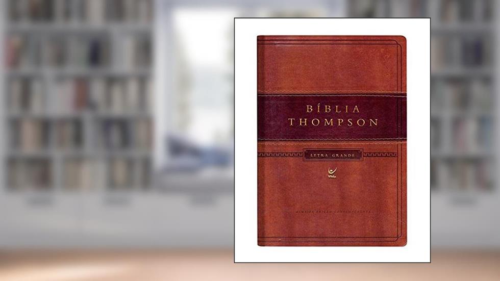 Bíblia Thompson - AEC - Letra Grande - Marrom e Café - Com Índice, do autor Frank Charles Thompson