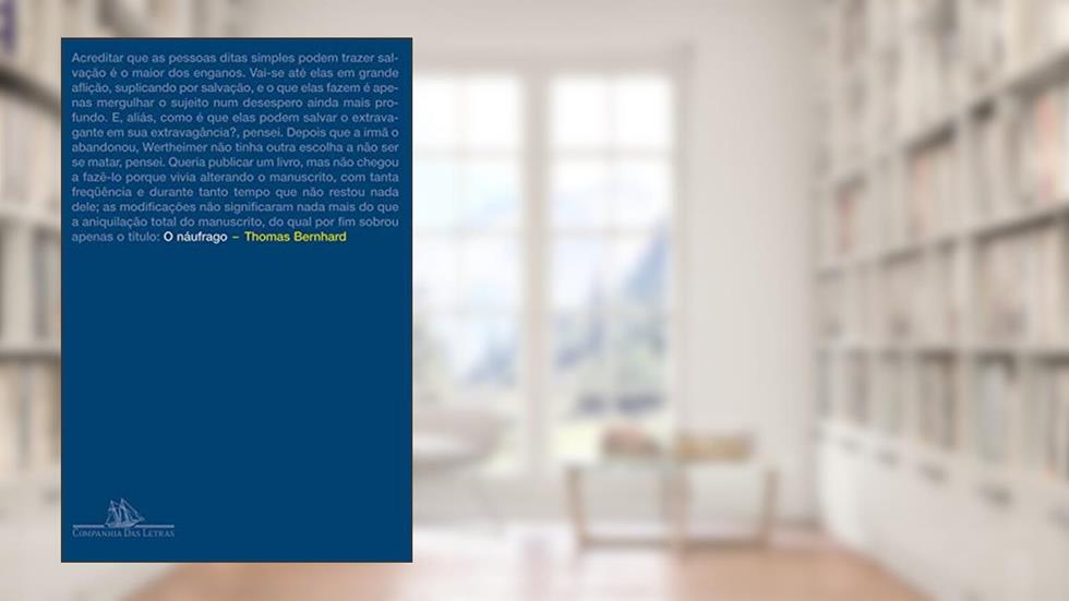 O náufrago, do autor Thomas Bernhard