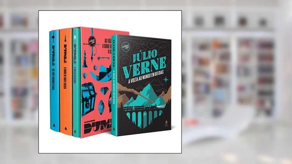 Kit Box Alexandre Dumas + A Volta ao Mundo em 80 dias, do autor Alexandre Dumas; Júlio Verne