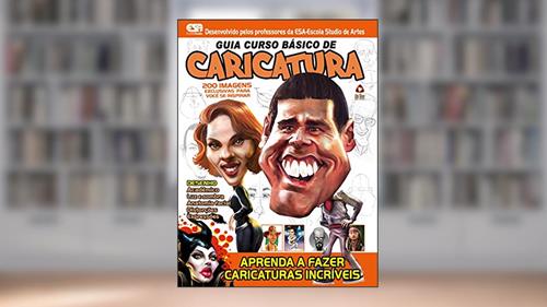 Capa de Guia Curso Básico de Caricatura 01, do autor On Line Editora