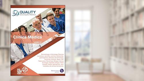 Capa de Clínica Médica - Livro 01: Material didático para curso Revalida (Portuguese Edition), do autor Bianca Beatriz Oliveira