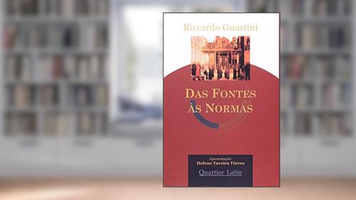 Capa de Das Fontes as Normas, do autor Riccardo Guastini