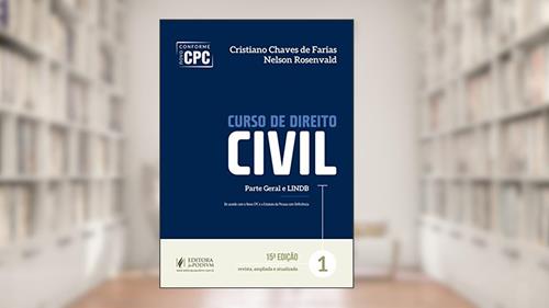 Capa de Curso de Direito Civil: Parte Geral e LINDB (Volume 1), do autor Cristiano Chaves de Farias; Nelson Rosenvald