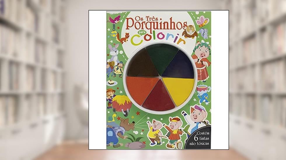 Dedinhos em Ação! Os Três Porquinhos para Colorir, do autor Brijbasi Art Press Ltd