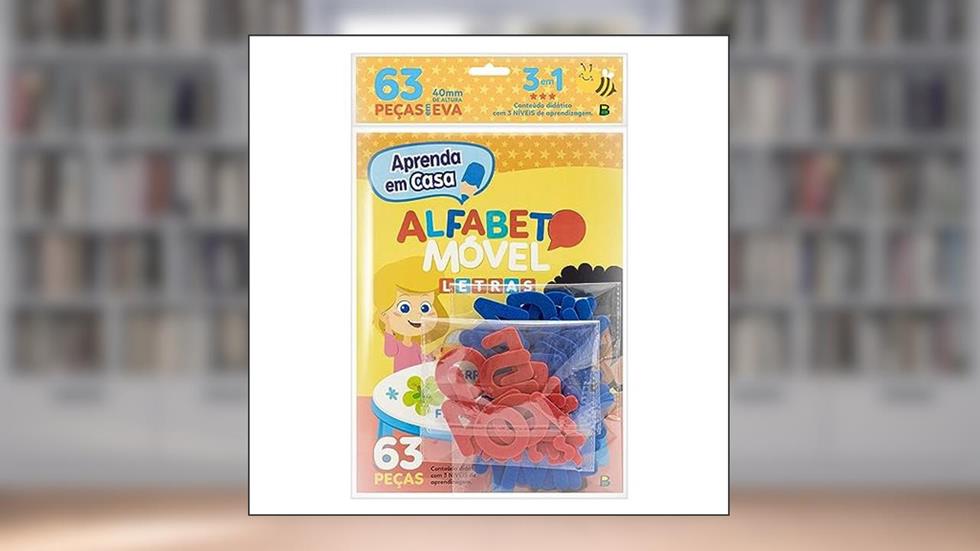 Aprenda em Casa Livro Alfabeto Móvel: Letras, do autor Todolivro