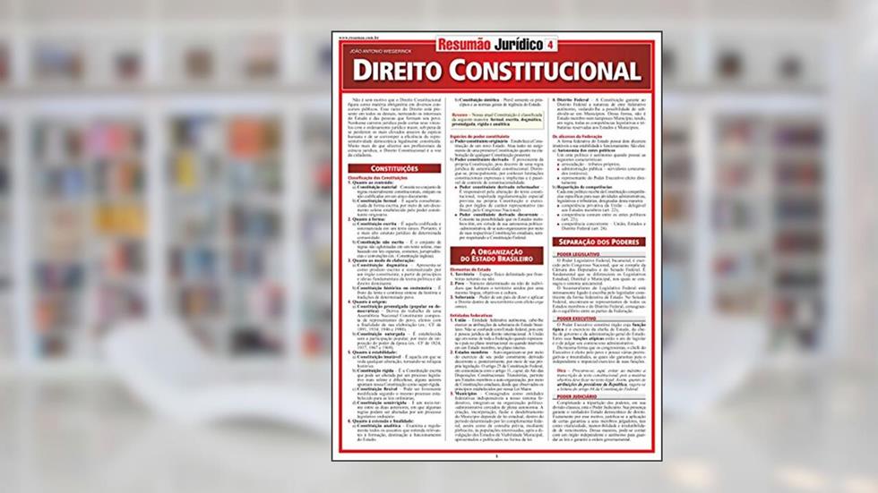 Direito Constitucional, do autor João Antônio Wiegerinck