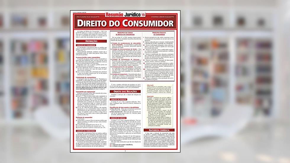 Direito do Consumidor, do autor Rodrigo Arnoni Scalquette; Ana Cláudia S. Scalquette