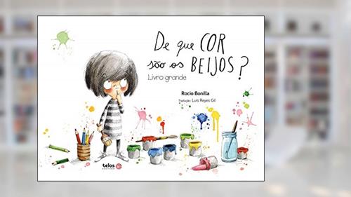 Capa de De que cor são os beijos? Livro Grande, do autor Rocio Bonilla