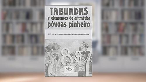 Capa de Tabuadas e Elementos de Aritmética, do autor José Henrique Pinheiro  Póvoas  Teles