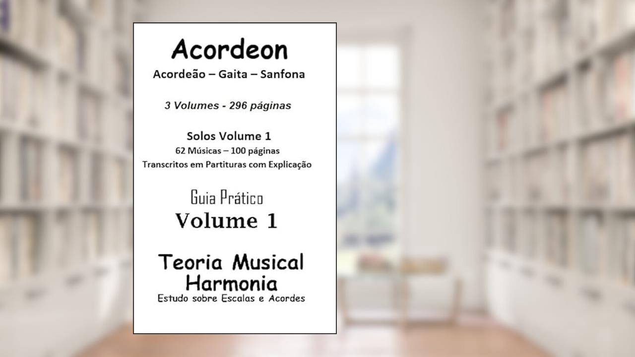 Livros Para Acordeão Acordeon Gaita 3 Volumes 296 Pág, do autor Alan Facchini