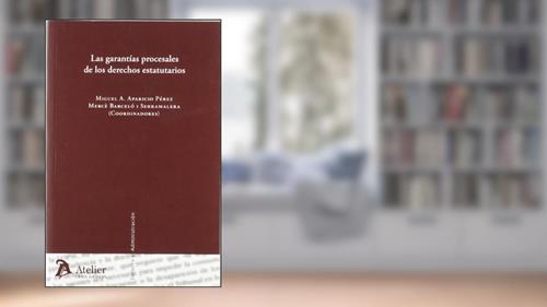 Capa de Garantias procesales de los derechos estatutarios., do autor Miguel Angel Aparicio Pérez