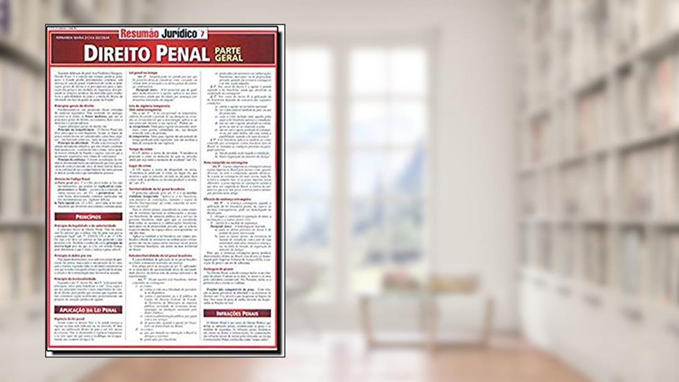 Direito Penal - Parte Geral, do autor Fernanda Maria Zichia Escobar