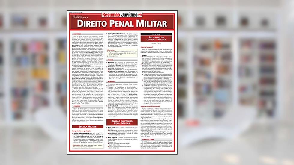 Direito Penal Militar, do autor Lauro R. Escobar Jr.; Cid Sabelli