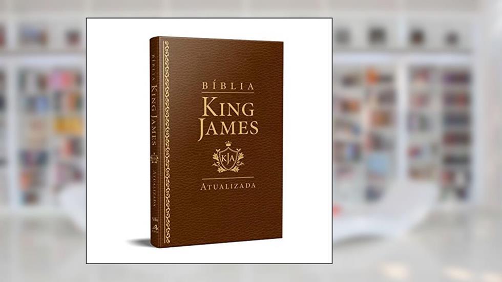 Bíblia King James Atualizada Kja Slim Média Luxo Marrom, do autor Não Se Aplica