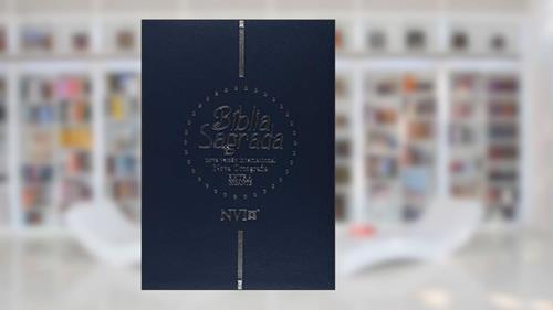 Capa de Bíblia Nvi Extra Gigante Novo Testamento 2 Cores Luxo Azul, do autor Vários Autores