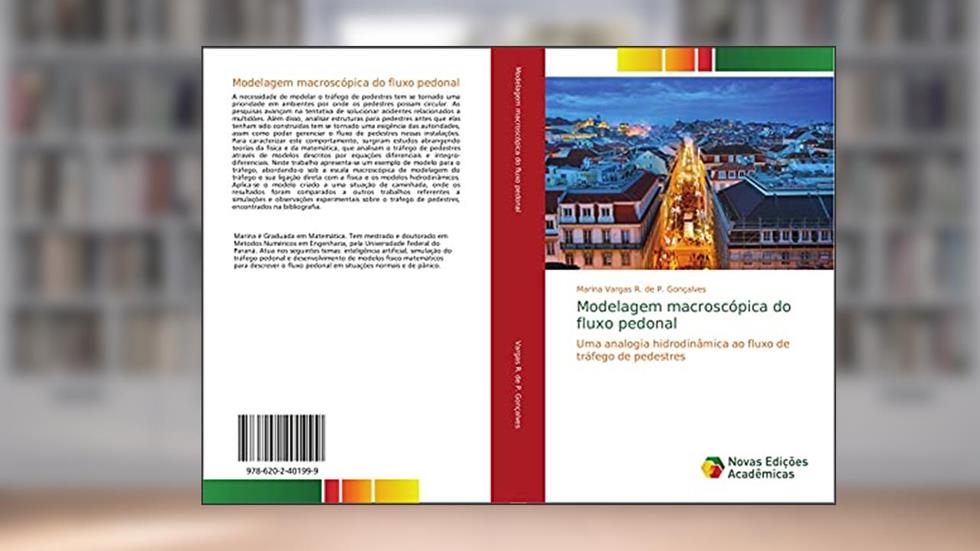 Modelagem macroscópica do fluxo pedonal: Uma analogia hidrodinâmica ao fluxo de tráfego de pedestres, do autor Marina Vargas R. de P. Gonçalves