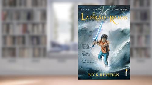 Capa de O Ladrão de Raios. Graphic Novel, do autor Rick Riordan