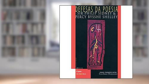 Capa de Defesas da poesia, do autor Sir Philip Sidney; Percy Bysshe Shelley