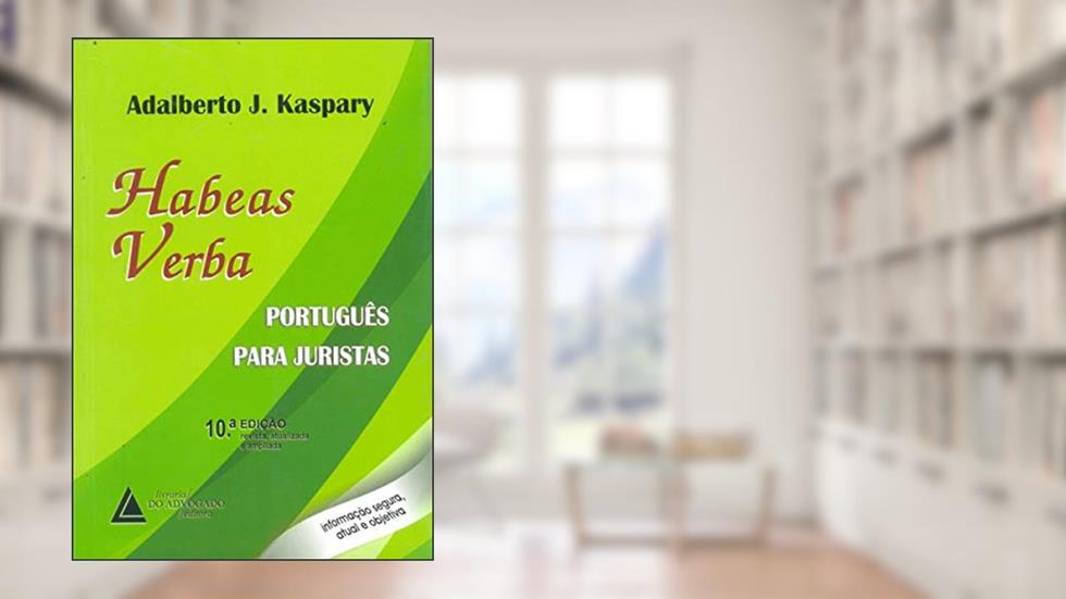 Capa de Habeas Verba: Português Para Juristas, do autor Adalberto José Kaspary
