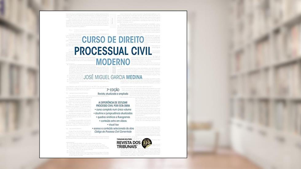 Curso De Direito Processual Civil Moderno 7º Edição, do autor José Miguel Garcia Medina
