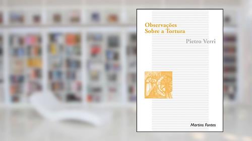 Capa de Observações sobre a tortura, do autor Pietro Verri