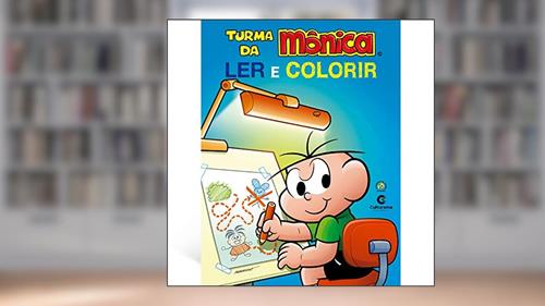 Capa de Gigante Ler e Colorir Cebolinha, do autor Mauricio de Souza