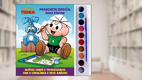 Capa de Turma Da Mônica - Prancheta Especial para Pintar - Cebolinha, do autor On Line Editora
