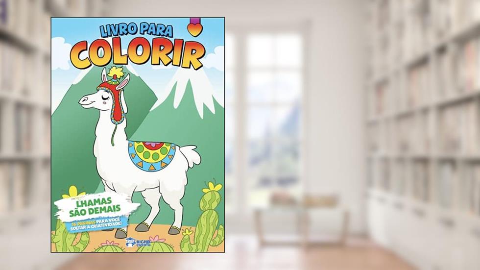 Livro para Colorir Meninas - Lhamas São Demais, do autor Valquiria Matiolli