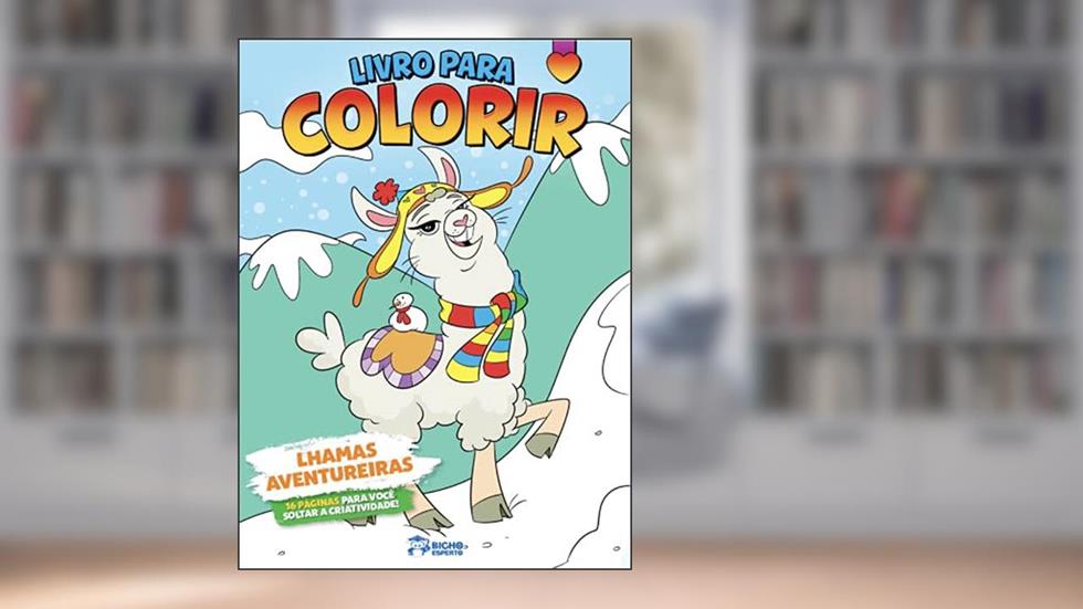 Livro para Colorir Meninas - Lhamas Aventureiras, do autor Valquiria Matiolli