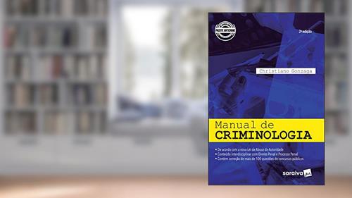 Capa de Manual de Criminologia, do autor Christiano Leonardo Gonzaga Gomes