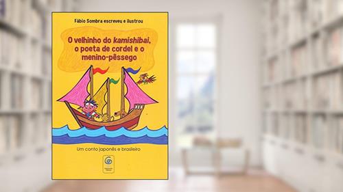 Capa de Velhinho do Kamishibai. O Poeta C. O Men-Pessego, do autor Fabio Sombra