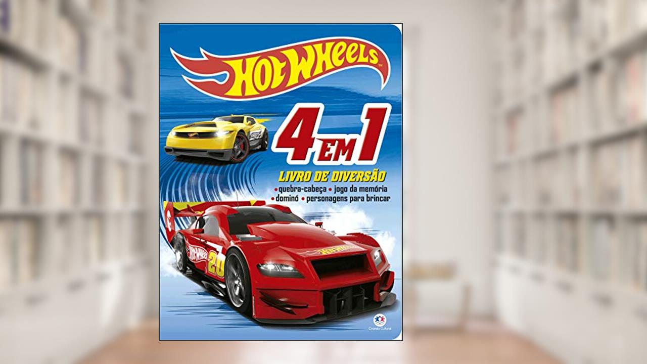 Capa de Hot Wheels - 4 em 1 - Livro de diversão, do autor Ciranda Cultural