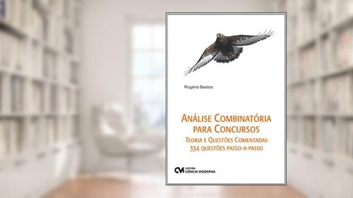 Capa de Analise Combinatória e Probabilidade Para Concurso, do autor Rogeiro Bastos