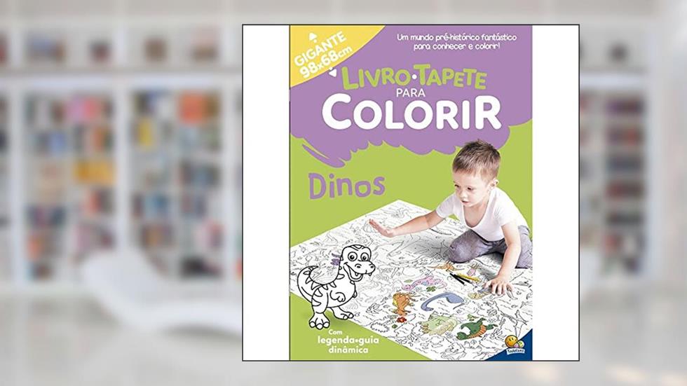 Livro-Tapete para Colorir: Dinos, do autor Todolivro