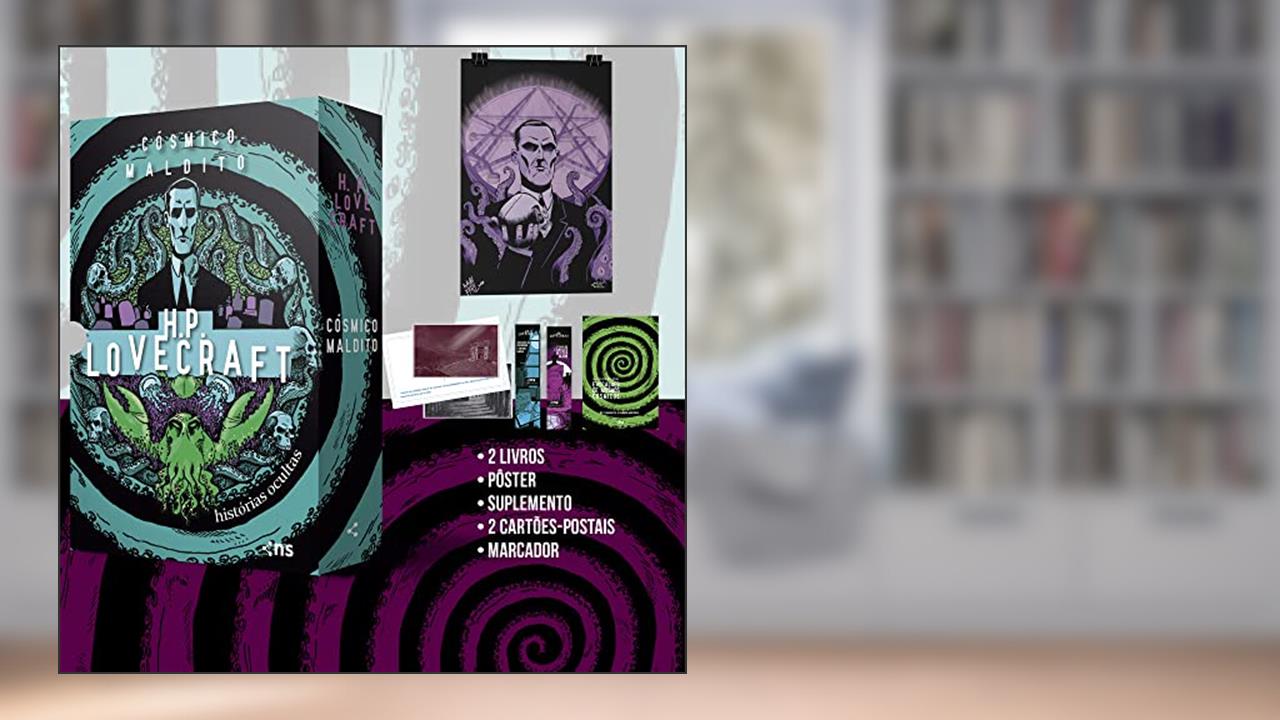 Box Cósmico maldito: Histórias ocultas de H.P. Lovecraft: (pôster + marcador + suplemento + 2 cartões-postais), do autor H.P. Lovecraft