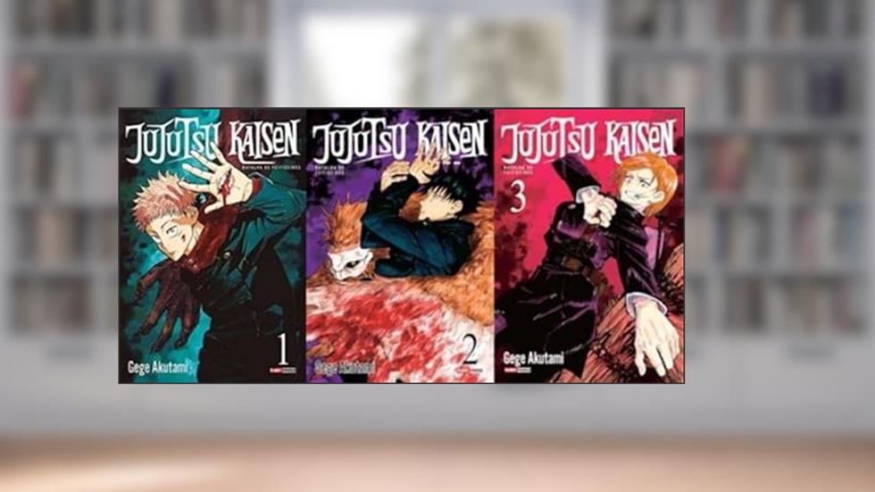 Kit Jujutsu Kaisen: Batalha dos Feiticeiros (3 volumes), do autor Gege Akutami