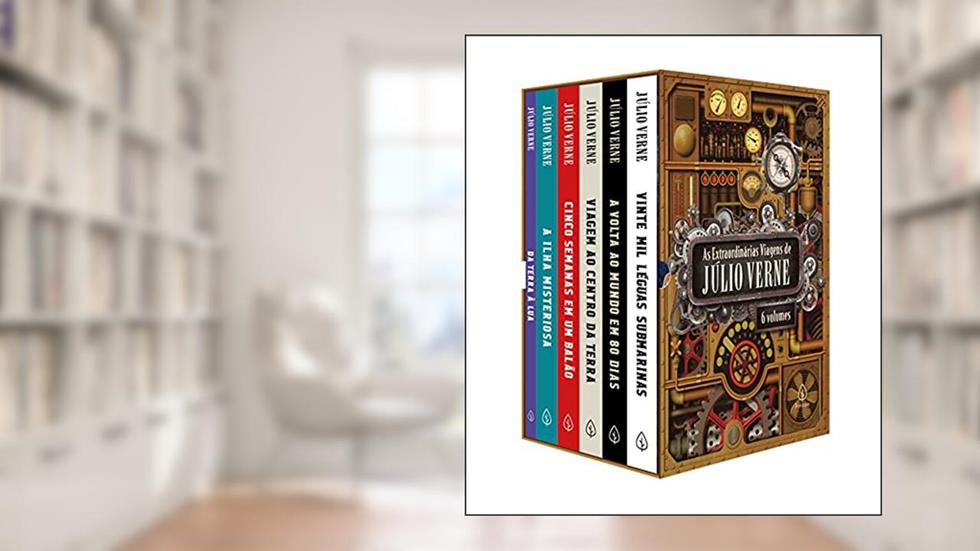 As extraordinárias viagens de Júlio Verne - Box com 6 livros, do autor Júlio Verne