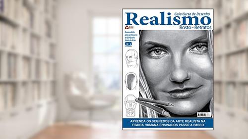 Capa de Guia Curso de Desenho Realismo - Rosto - Retratos, do autor On Line Editora